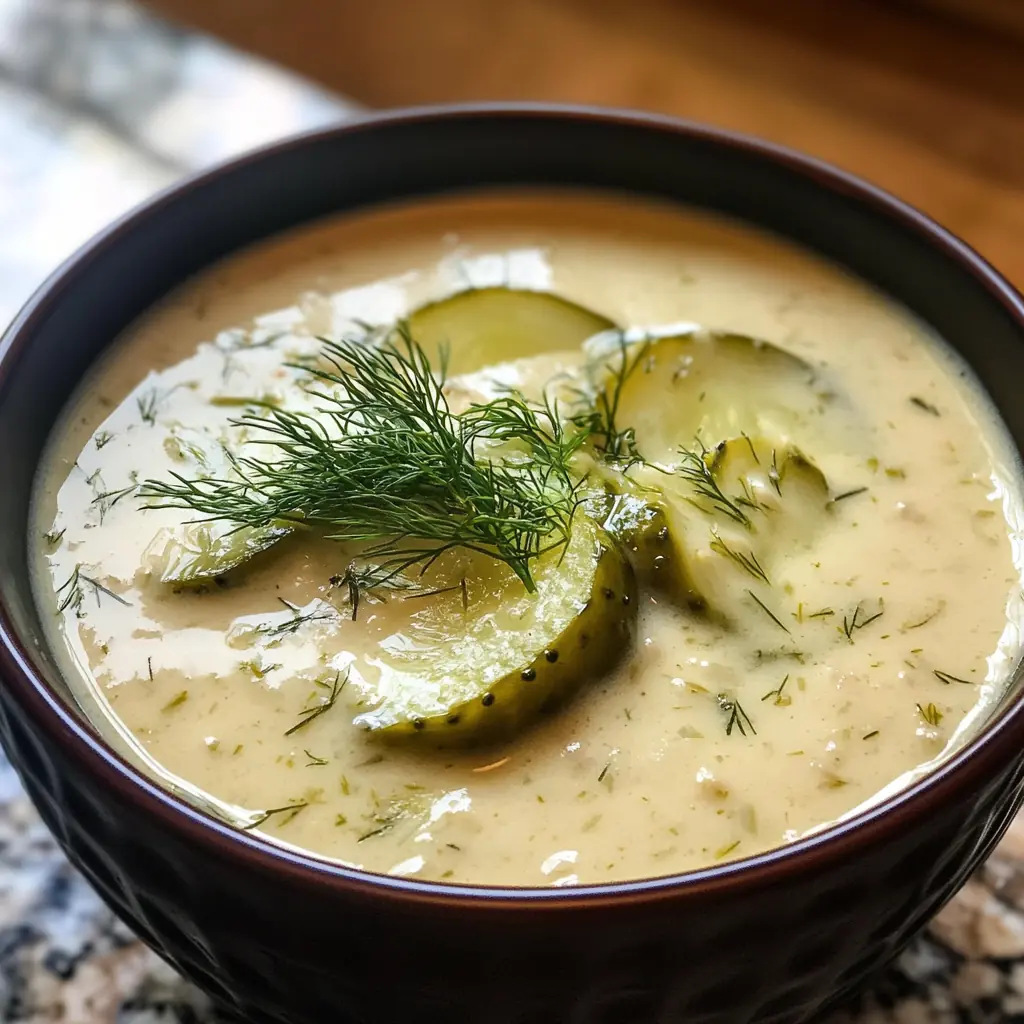 Creamy Dill Pickle Soup