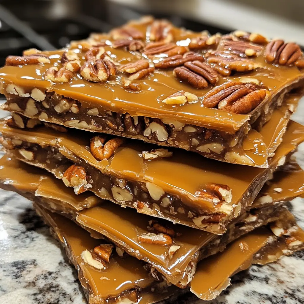 Homemade Pecan Praline Pie Bark