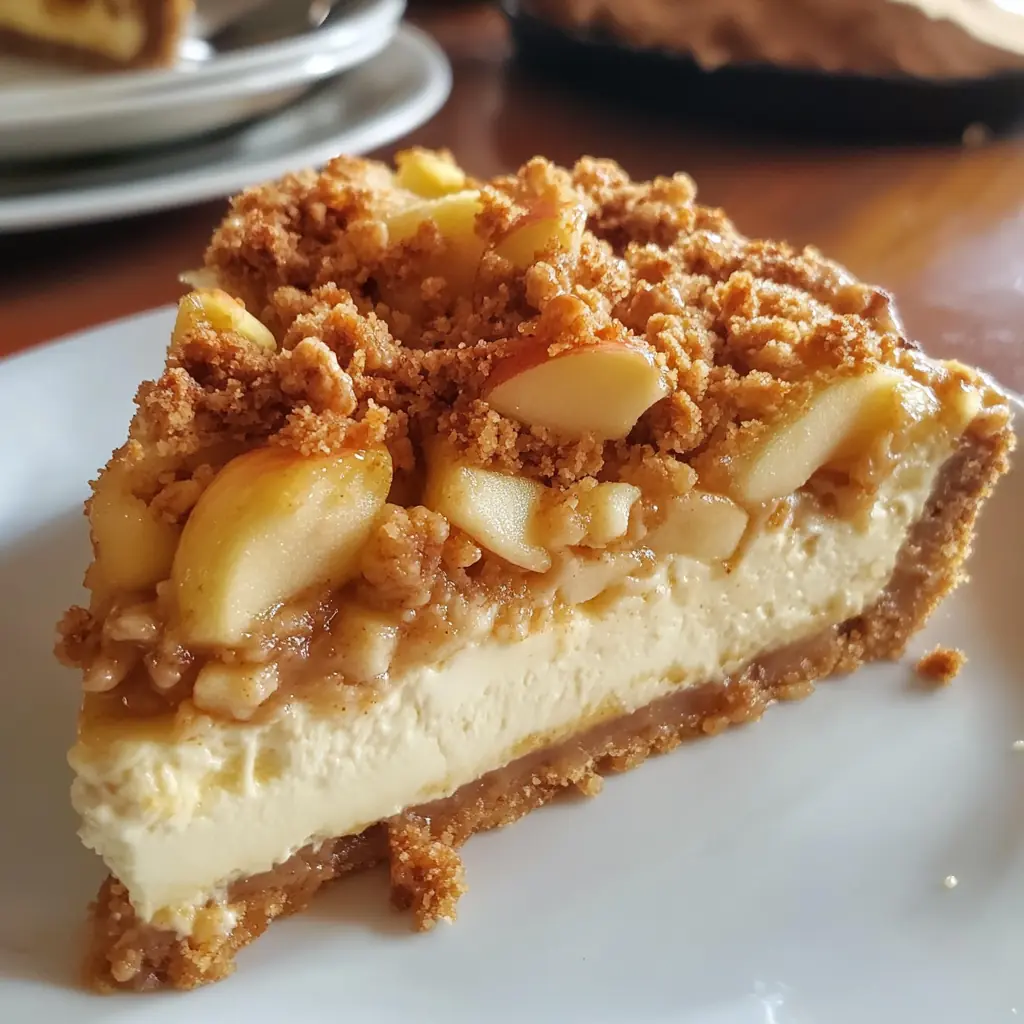 Apple Crumble Cheesecake