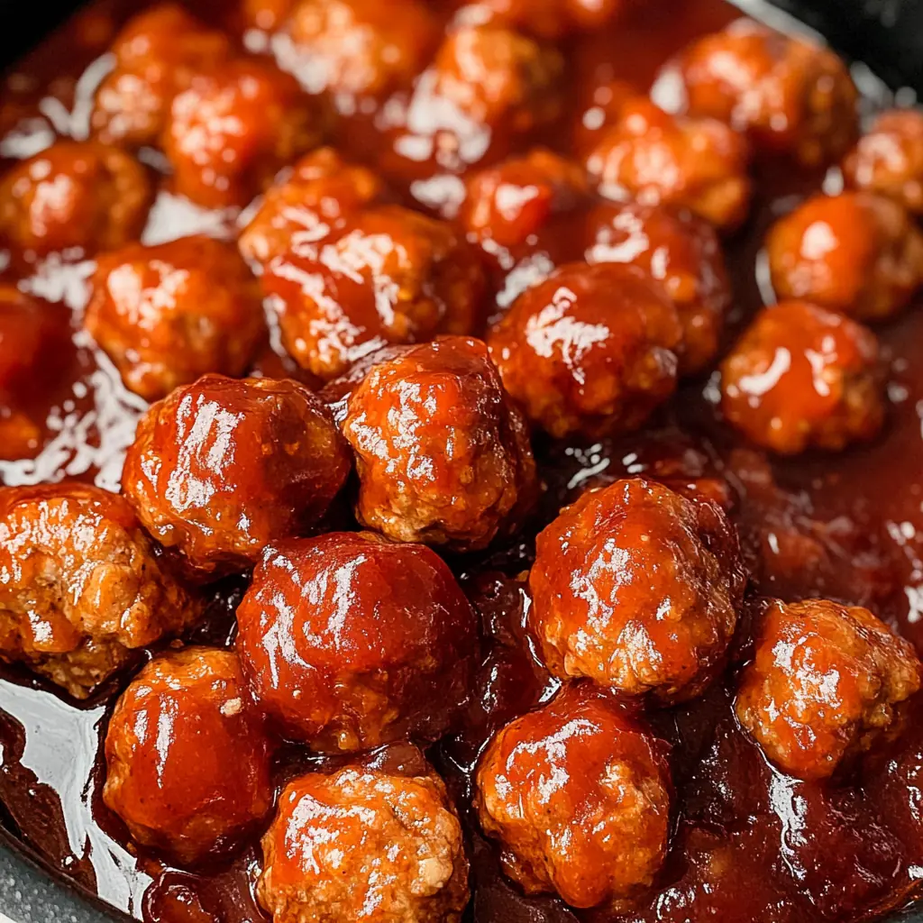 Crockpot Cranberry Meatballs