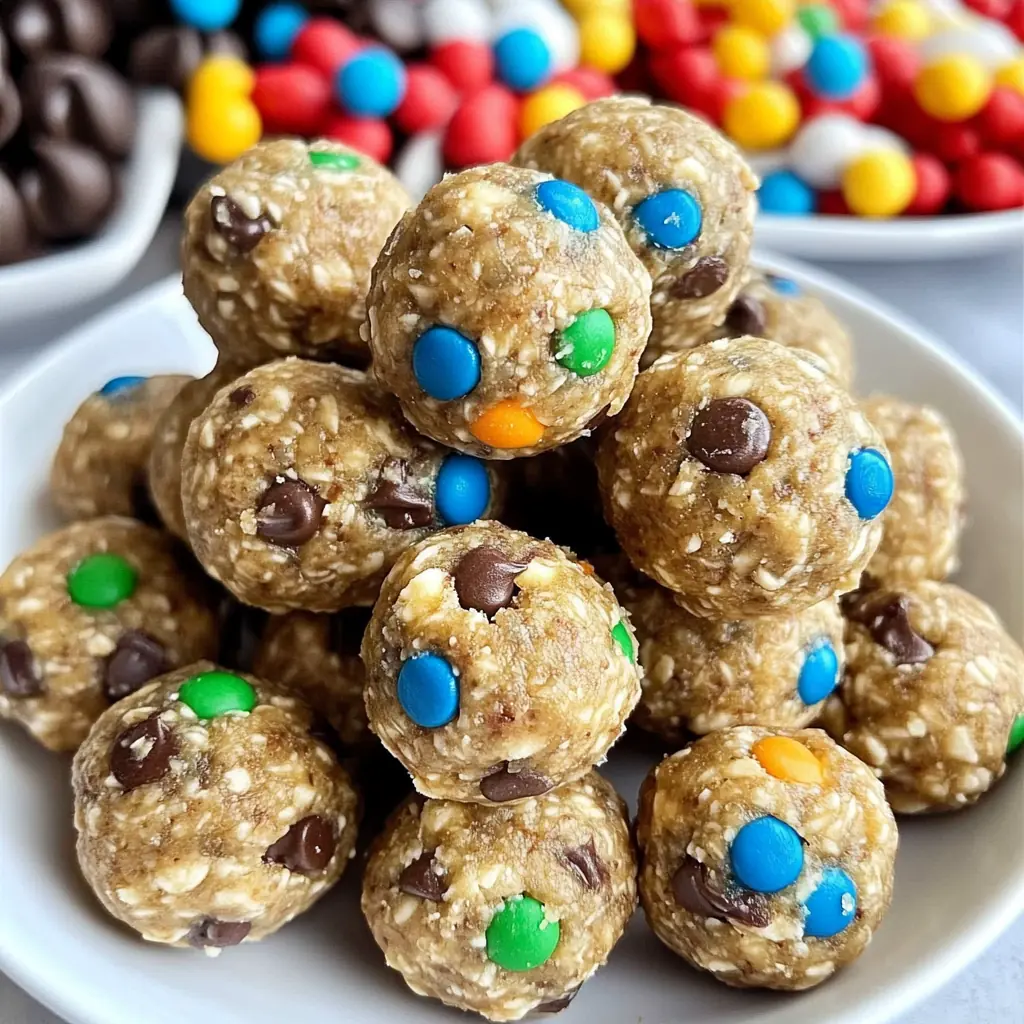 Homemade Monster Cookie Energy Balls